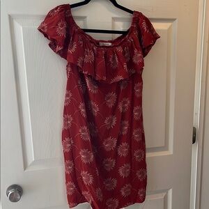 Madewell Floral Red Dress